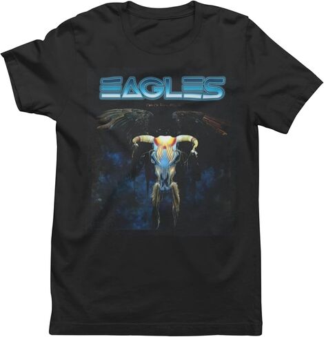 تي شيرت Eagles One of This Nights للبالغين بأكمام قصيرة أسود بأكمام قصيرة من السبعينيات بنمط كلاسيكي من موسيقى الروك in Kuwait
