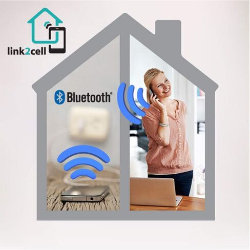 Panasonic KX-TG833SK Link2Cell Bluetooth with Talking Caller ID 3 Handset Cordless Phone (Renewed) in Saudi Arabia