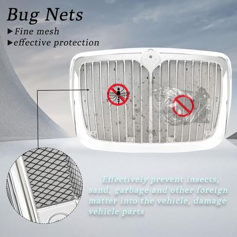 Chrome Grille Grill Compatible With 2008-2016 International Prostar Truck in Kuwait