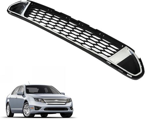 Lower Grille and Chrome Molding Trim Assembly Black Grill Replacement for 2010 2011 2012 Fusion in Saudi Arabia