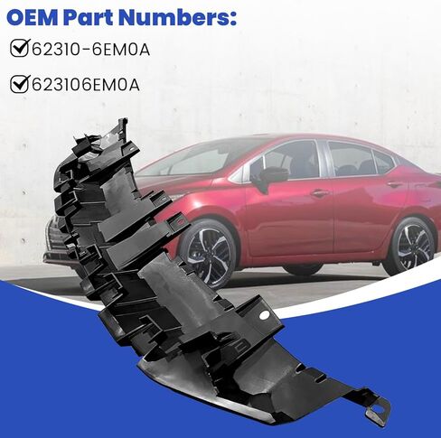 623106EM0A Upper Shield Compatible with Nissan Versa SR S SV Sedan 1.6L 2023 2024 2025 Front Upper Radiator Support Cover Panel Replace 62310-6EM0A in Kuwait