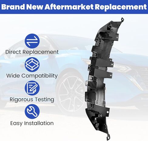 623106EM0A Upper Shield Compatible with Nissan Versa SR S SV Sedan 1.6L 2023 2024 2025 Front Upper Radiator Support Cover Panel Replace 62310-6EM0A in Kuwait