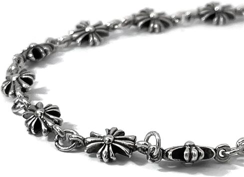 Silver Chrome Cross Pendants Necklace Vintage Gothic Choker Chain with Sterling Silver 925 Plated Adjustable Chain for Men and Women Unisex Street Style Punk in Saudi Arabia