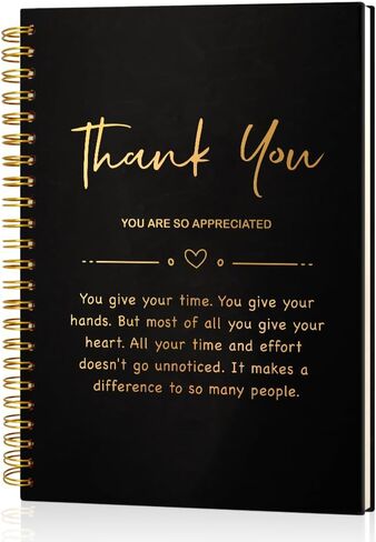 Thank You You Are So Appreciate 160 Blank Pages Gold Foil Hardcover Spiral Notebook, Thank You Gifts for Employees Leader, Appreciation Gifts for Boss Coworker, Thanksgiving Gifts for Teammate in Saudi Arabia