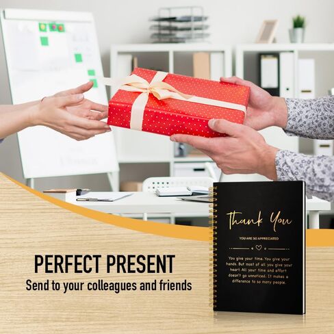 Thank You You Are So Appreciate 160 Blank Pages Gold Foil Hardcover Spiral Notebook, Thank You Gifts for Employees Leader, Appreciation Gifts for Boss Coworker, Thanksgiving Gifts for Teammate in Saudi Arabia