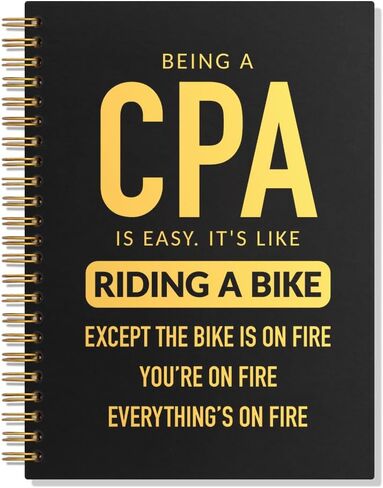 SRWNFOS There's No Crying During Tax Season Lined Spiral Notebook, Funny 160 Pages Ruled Hardcover Notebook, Tax Preparer Gifts, Appreciation Gifts for Accountant Bookkeeper, Accounting Firm Present in Saudi Arabia