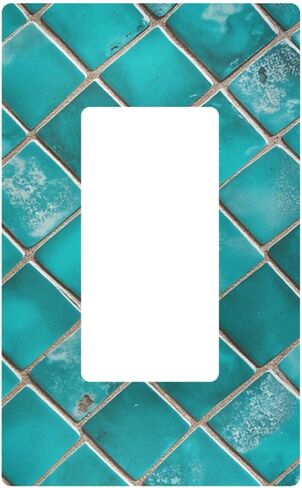 Monster Blue Truck Car Grunge Wall Plate Cover Size 1-Gang 4.6" x 2.9" Single Rocker Switch Plates Kids Boys Decorative Nursery Teen Toddler Game Room Bedroom Bathroom Decor in Kuwait