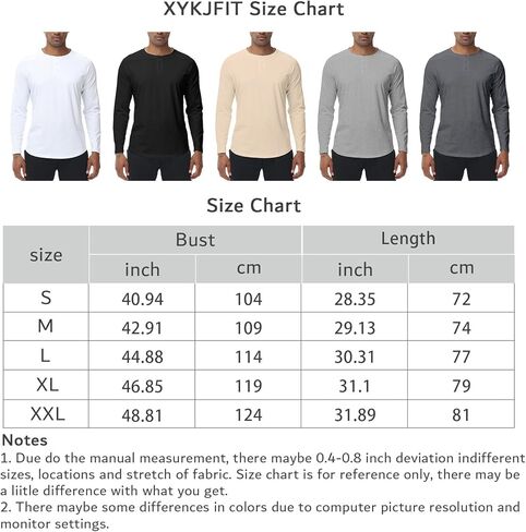 Men's Henley Shirts Button Down Neck Long Sleeve Shirts for Men Casual Solid Color Pullover T-Shirt Soft Basic Tops Gray in Saudi Arabia