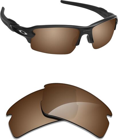 Alphax Polarized Replacement Lenses for Oakley Flak 2.0 OO9295 59mm Sunglasses | Glare Reduction | Precision Cutting in Kuwait