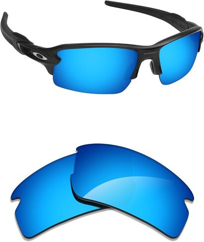 Alphax Polarized Replacement Lenses for Oakley Flak 2.0 OO9295 59mm Sunglasses | Glare Reduction | Precision Cutting in Saudi Arabia