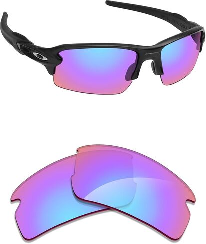 Alphax Polarized Replacement Lenses for Oakley Flak 2.0 OO9295 59mm Sunglasses | Glare Reduction | Precision Cutting in Saudi Arabia