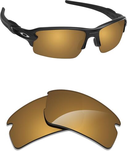 Alphax Polarized Replacement Lenses for Oakley Flak 2.0 OO9295 59mm Sunglasses | Glare Reduction | Precision Cutting in Saudi Arabia