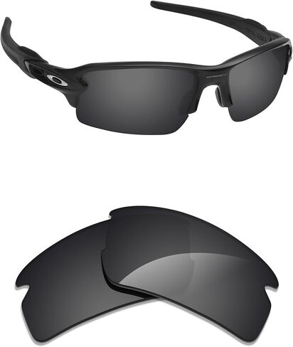 Alphax Polarized Replacement Lenses for Oakley Flak 2.0 OO9295 59mm Sunglasses | Glare Reduction | Precision Cutting in Saudi Arabia