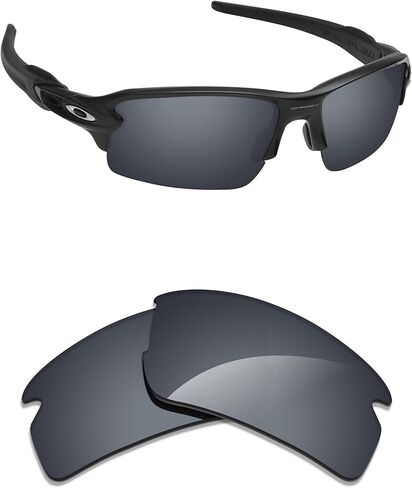Alphax Polarized Replacement Lenses for Oakley Flak 2.0 OO9295 59mm Sunglasses | Glare Reduction | Precision Cutting in Saudi Arabia