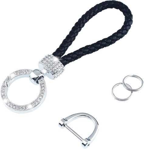 Bling Bling Luxury Crystal Diamond Car Key Chains Key Fob, Chain For Ladies Women Key Fob in Kuwait