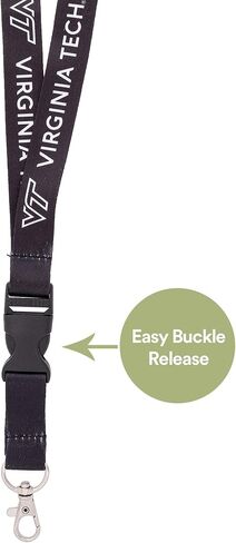Desert Cactus Virginia Tech Lanyard Hokies VT Car Keys ID Badge Holder Lanyard Keychain Detachable Breakaway Snap Buckle (Design D) in Saudi Arabia