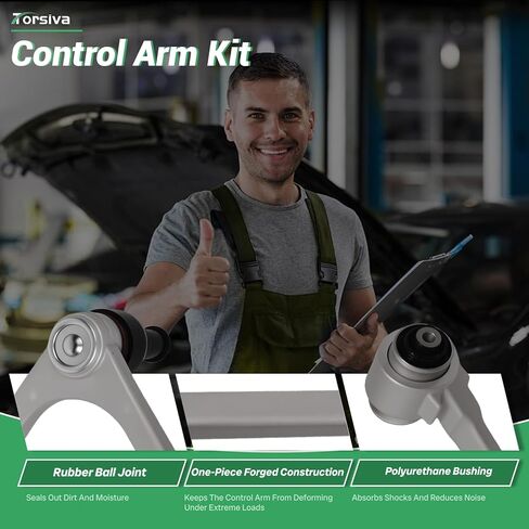 2PCS Front Right Left Upper Control Arm for Lincoln 2000-2006 LS, for Jaguar 00-2003 Jaguar S-Type, 05-09 Super V8, 04-09 Vanden plas/ XJ8/ XJR, for Ford 2002-2005 Thunderbird K621665 K621666 in Kuwait