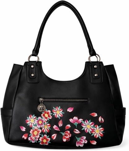 ED HARDY LOVE KILLS SLOWLY SKULL TOTE BAG in Kuwait