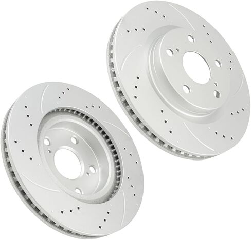 PHILTOP 11.65 inch（296 mm） Front Vented Disc Brake Rotors Compatible with Scion tC 2011-2016, 2-PC Set replace # 31434 in Saudi Arabia