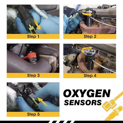 Oxygen O2 Sensor Fit for Chevy Silverado 1996 1997 1998 Express Cheyenne WT C1500 K1500 GMC C1500 K1500 Sierra O2 Sensor Upstream Downstream Replacement 234-4012 234-4018 2pcs in Kuwait