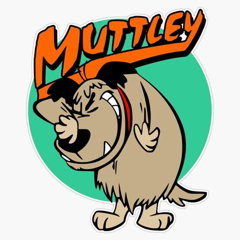 MAGNET Muttley الكلب الفينيل ملصق مغناطيسي مقاوم للماء الفينيل ملصق مغناطيسي مقاوم للماء سيارة 5" in Saudi Arabia