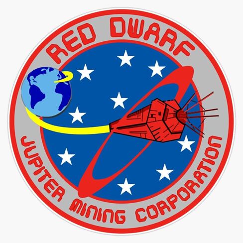 Red Dwarf Crew Patch (New) Essential T Shirt Sticker Bumper Sticker Vinyl Decal 5" in Saudi Arabia