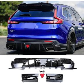 Rear Diffuser Lip Spoiler Compatible with Honda CR-V CRV Sport/Sport-L/Sport Touring 2023–2025 with LED Brake Light, Fits Dual Exhaust Models (Gloss Black) in Kuwait