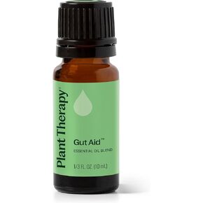 Plant Therapy Gut Aid Essential Oil Blend 10 mL (1/3 oz) 100% Pure, Undiluted, Natural Aromatherapy for Upset Stomach Relief in Kuwait
