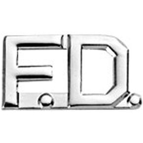 First Class Fire Department FD Collar Lapel Pin Insignia (Pair) in Saudi Arabia