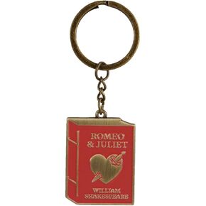 هاف مون باي شكسبير روميو وجولييت 1.5 بوصة حلقة مفاتيح جديدة من المعدن الأحمر والذهبي والمينا in Kuwait