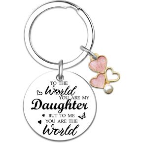 Christmas Gifts For Daughters Adult Daughter Keychain from Mom Dad Birthday Valentine's Day Gifts For Daughter Unique Gift For Grown Step Daughters Girls Meaningful Gift for Her Girls Cute Keychains in Kuwait