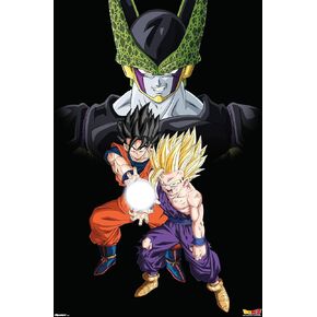 Dragon Ball Z: Cell Saga - Group Wall Poster, 34L" x 22.4W", Unframed Version in Kuwait