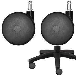 2Pcs Chair Caster Wheels Replacement,Heavy Duty Universal Size,Fit Most Brand Office Chairs,Safe for Carpet & Hardwood Floors in Saudi Arabia