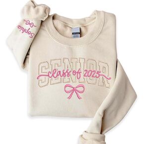 Chillever Personalized Embroidered Senior Sweatshirt, Personalized Class of 2026 Sweatshirt in Kuwait