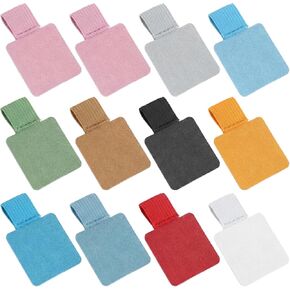 12PCS Notebook Pen Loop Holder Set, Self-Adhesive Leather Pencil Holder Elastic Design for Notebooks Journals Calendars with 11 Colors in Kuwait