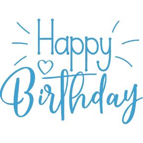 Decal Stickers of Happy Birthday (Metallic Gold) Luxury Weatherproof Vinyl Decal Stickers for Laptop Desktop Smartphone Car Dirt Bike Wall Room Mason Jar Bathtub Door - ANDsticd46741GO in Saudi Arabia