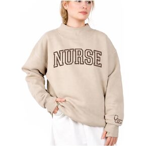 Luxury Custom Embroidered Nurse Mockneck Sweatshirt, Custom RN CNA ICU, Graduation for Nurse, Medical Assistant Sweatshirts, Doctor Gift, Birthday, Christmas 4 in Kuwait