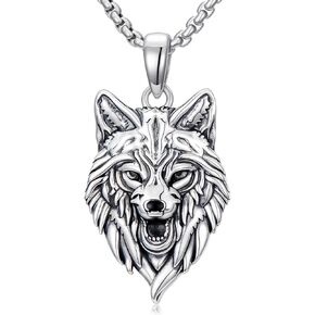 925 Sterling Silver Lion/Owl/Eagle/Wolf Necklace Pendant Jewelry Gifts for Men in Kuwait