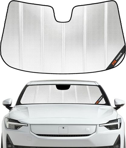Windshield Sun Shade for Polestar 2 2021-2024. Reflective Aluminum Film Front Window Sunshade - BLAZBLOCK in Saudi Arabia
