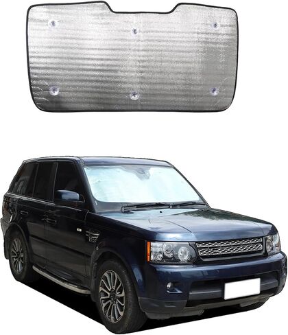 Car Windshield Sun Shade Compatible with Land Rover Range Rover Sport 2005-2013, Reflective Sunshade Protector, Automotive Interior Sun Protection Accessory in Saudi Arabia
