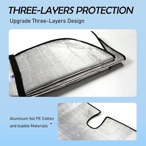 Car Windshield Sun Shade Compatible with Land Rover Range Rover Sport 2005-2013, Reflective Sunshade Protector, Automotive Interior Sun Protection Accessory in Saudi Arabia