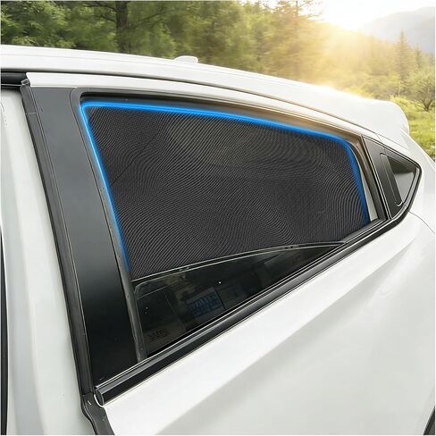 Car Window Shades,2 Pack Car Side Window Sunshade,Breathable & Retractable Car Window Shade for Baby,Universal Fit Most of Cars,Glare Shield,Protect Privacy(Rear Windows) in Kuwait