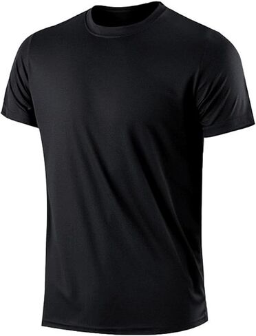 Men’s Athletic Performance Shirt - Quick-Dry, Breathable, Moisture-Wicking Workout Tee for Running, Training, Gym & Sports in Saudi Arabia