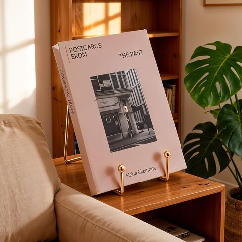 12 Pieces Gold Plate Stands for Display, Decorative Plate Holder Easel Display Stand Metal Book Display Stand Metal Frame Holder Stands for Picture Book Photo Easel Office Room Tabletop(3 Inch) in Kuwait