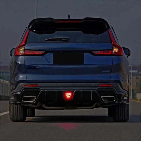 جناح خلفي للشفاه متوافق مع Honda CR-V CRV Sport/Sport-L/Sport Touring 2023-2025 مع ضوء فرامل LED، يناسب نماذج العادم المزدوجة (أسود لامع) in Saudi Arabia