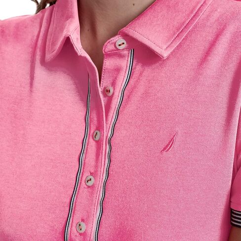 Nautica Women's Short Sleeve Polo Collared Knit Dress in Saudi Arabia