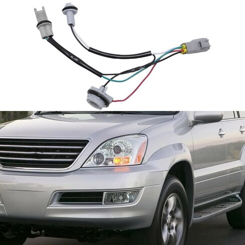 MDEOOSKY 81125-6A240 مجموعة أسلاك المصابيح الأمامية الأمامية، بديلة لكزس GX470 2003 2004 2005 2006 2007 2008 2009 in Saudi Arabia