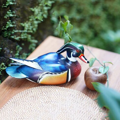 NOVICA Carolina Wood Duck Wood Statuette in Saudi Arabia
