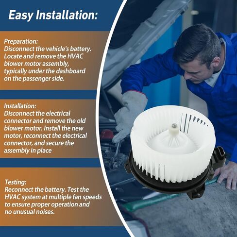 محرك منفاخ تيار متردد بديل مع مروحة يستبدل 68232372AC/87103-0E040/87103-60400 متوافق مع مركبات دودج ولكزس وتويوتا Journey/ES300h/ES350/4Runner/Avalon/Camry/Highlander2005-2020 in Kuwait