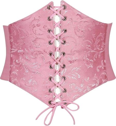 Daisy corsets Women's Womens Lt Pink Brocade Waist Cincher Corset Belt Top and Plus Size in Saudi Arabia